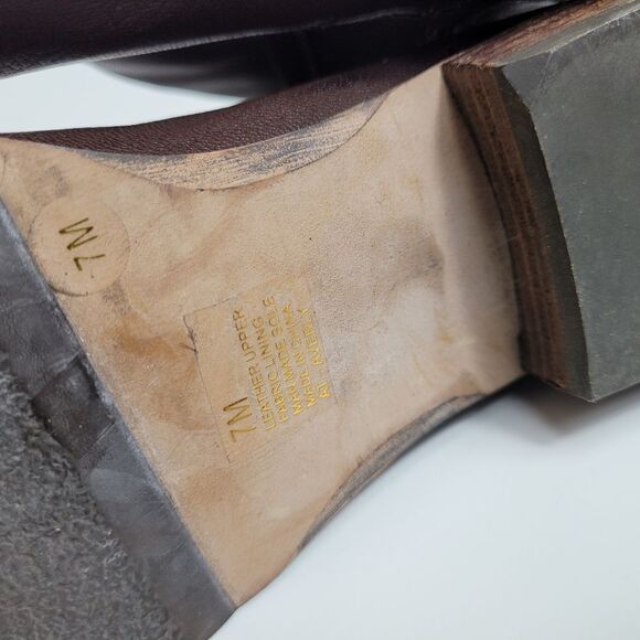 Arturo Chiang Averly  Brown Leather Chelsea Boot  Slip On Ankle Size Size 7 - Picture 7 of 8